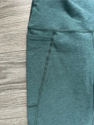 Beyond Yoga Green Active Gym Workout Exercise Pilates Space Dye Leggings Size M thumbnail 3