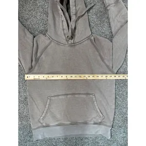 Gap Womens Small Brown Garment Dyed French Terry Raglan Pullover Hoodie thumbnail 4