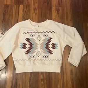 Ariat Cream Geometric Patterned Sweatshirt thumbnail 2