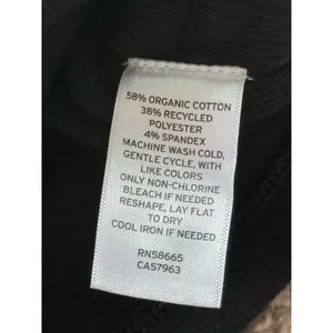 NWT BP Nordstrom Sleeveless‎ Crop Tank Black Medium Organic Cotton Stretch thumbnail 4
