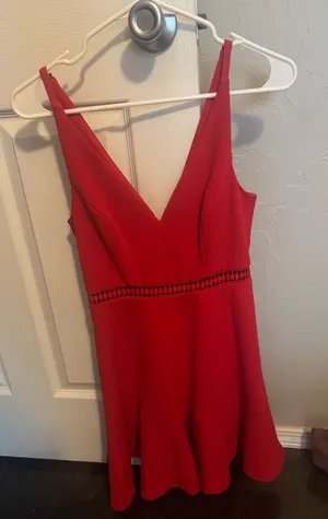 Red dress, worn once Size 1 thumbnail 1