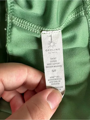Green Aerie longline sports bra thumbnail 4