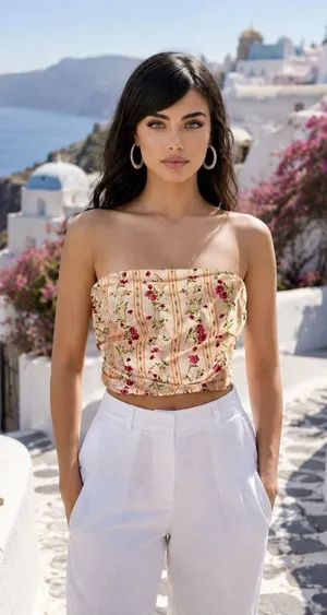 NWOT Band of the Free Shabby Chic Floral Pattern Tube Top $58 MSRP thumbnail 1