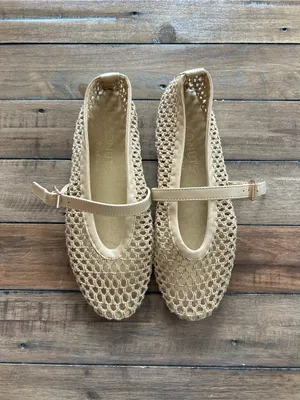 Coconuts by Matisse Nolita Mary Jane Woven Ballet Flats Tan 8 thumbnail 4