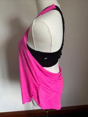 Fabletics Hot Pink Racerback Layering Tank thumbnail 2