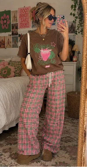 Brown “Berry Sweet” Strawberry Graphic Tee 1995 thumbnail 1