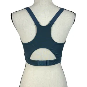 Gymshark Medium Racerback Sports Bra Adjustable Padded Cups Pullover Mesh Teal thumbnail 4