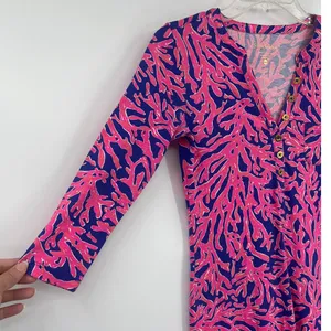 Lilly Pulitzer Alessia Did You Catch Dress Sz XXS Preppy Coastal Resort Pima thumbnail 6