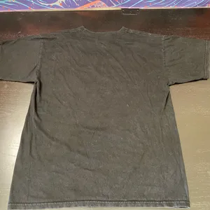 Alstyle Black Cotton Tee with Tag Detail thumbnail 6