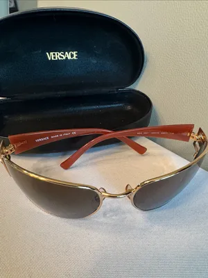 Versace Vintage Burnt Orange Sides With Case Versace Emblem On Sides thumbnail 2