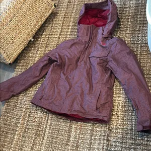 The North Face Helata Triclimate Jacket Women's Burgundy Red Size Large NO HOOD thumbnail 1