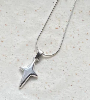 Handmade grunge y2k street style sparkle star fully stainless steel necklace✨ thumbnail 3