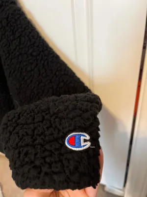 Champion Black Sherpa Quarter Zip thumbnail 2