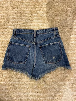 ZARA High Waisted Denim Shorts thumbnail 2