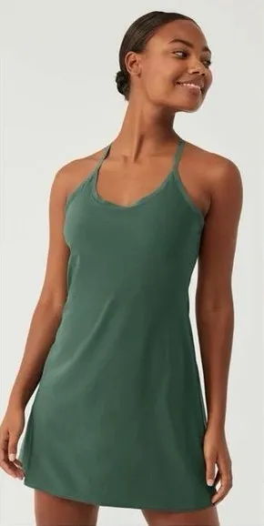Outdoor Voices Exercise Dress Women’s Small Evergreen Built in Shorts Athleisure thumbnail 1
