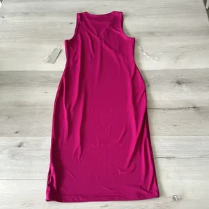 Gaze Cutout Detail Bodycon Dress Fuscia Pink M NWT thumbnail 8