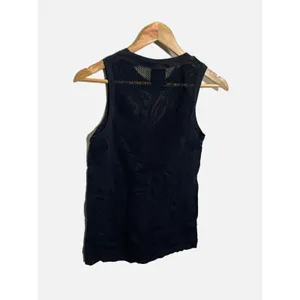 Athleta Oxygen Tank Women L Black Mesh Seamless Performance Activewear Yoga Top thumbnail 5