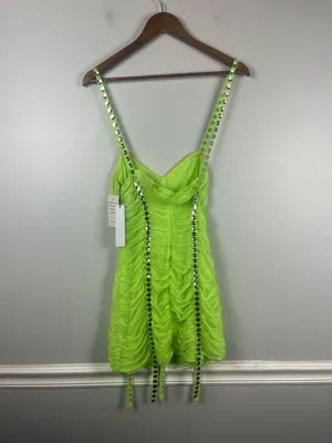 NWT For Love & Lemons Mixtape Mini Dress size XS READ FLAW thumbnail 9