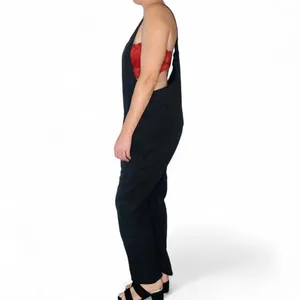 Black Casual Utility Zipper Detail Relaxed Sleeveless Jumpsuit thumbnail 3
