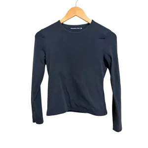 Essential Minimalist Abercrombie &‎ Fitch Stretch Long Sleeve Black Tee S thumbnail 2