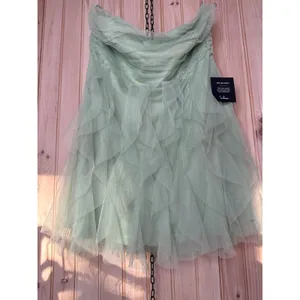 Lulus Delightful Beauty Mint Green Mesh Strapless Ruffle Dress Extra Extra Large thumbnail 2