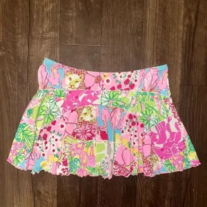 Lilly Pulitzer Chesterfield Tiger XS swimwear Y2K skirt thumbnail 3