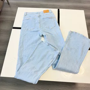 Zara High Waisted Flare Jeans Light Wash Size 6 EUR 38 thumbnail 5