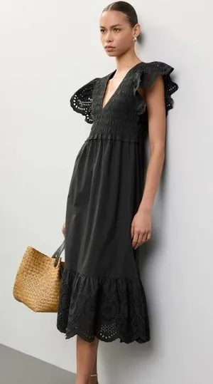 Rails 
Clementine Eyelet Midi Dress thumbnail 1
