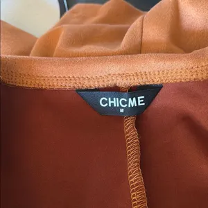 Rust colored faux Suede Military Field Jacket Tan Size M thumbnail 6