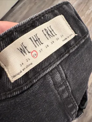 We the Free skirt jean mini skirt ZIP IT UP Free People size 26 thumbnail 7