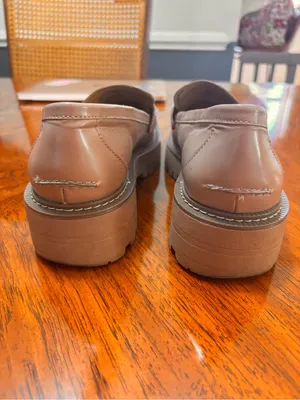 Sam Edelman Laurs Platform Loafers tan khaki size 9 gold hardware thumbnail 4