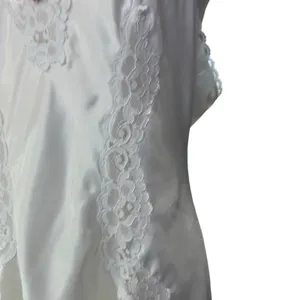 Vtg Val Mode Lingerie Baby Doll Fairy Party 80's White Lace Slip Dress USA Satin thumbnail 7