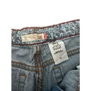 Levi's 515 Nouveau Jeans Shorts Size 14 Light Blue Wash Denim Womens Vintage Y2K thumbnail 3