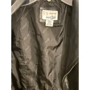 East 5th Womens Black Genuine Leather Zip Up‎ Jacket Size Small Tailored Coat thumbnail 5