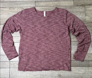 Lululemon Athletica Go City Pullover Maroon Long Sleeve Top thumbnail 1