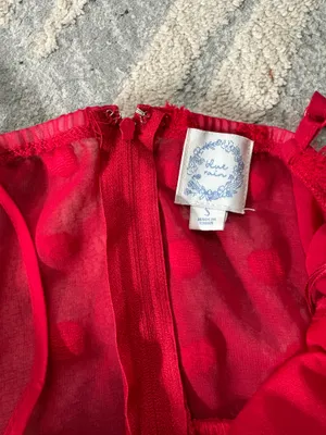 Blue Rain Women’s red ruffled mini dress with spaghetti straps s thumbnail 2