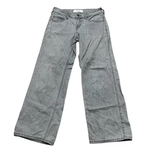Hollister Jeans Womens Size 5 Gray Wash Low Rise Wide Leg Y2K 5-Pocket thumbnail 2