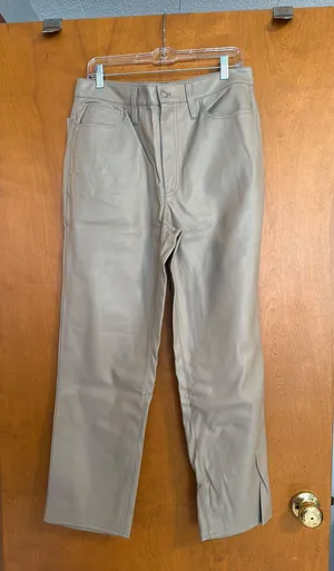 Madewell The Perfect Vintage Straight Pant Faux Leather 30 thumbnail 1