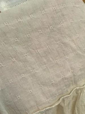 Abercrombie & Fitch Large Cotton Tiered Mini Dress Bride Wedding Natural Prairie thumbnail 7