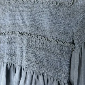 SEE BY CHLOÉ Bateau Neckline Three-Quarter Sleeve Crop‎ Top Size 38 US 8 Navy thumbnail 8