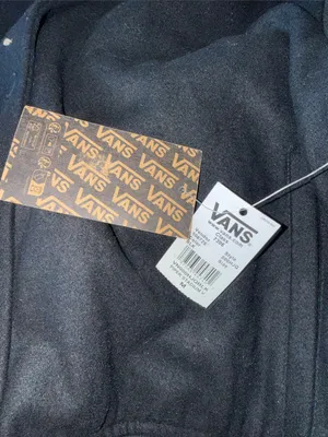 NWT Vans Off The Wall Varsity Letterman Vest Wool Blend Black SZ-M thumbnail 4