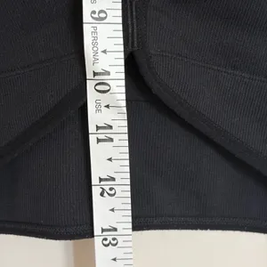 Abercrombie &‎ Fitch Black Ribbed V-Neck Wrap Hem Crop Top Small thumbnail 3