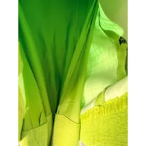 Vintage Talbots Chartreuse Lime Mod Drop Waist Dress Navy Trim Size 10 USA thumbnail 2