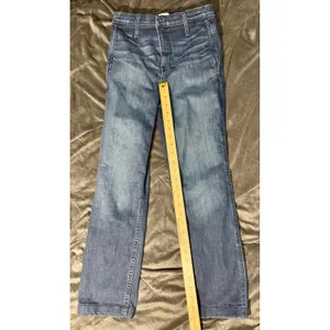 J.Crew Vintage Straight High Rise Jeans Dark Wash Blue Denim Size 26 thumbnail 4