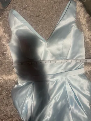 Blue Sayin Floor Length Formal Gown thumbnail 10