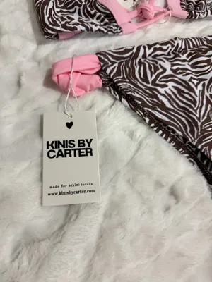 Kins By Carter Safari Barbie 2 Piece Swimsuit Set Size M. thumbnail 5
