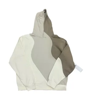 Alo Yoga Make Waves Hoodie Unisex S Oversized Sweatshirt Ivory Beige Athletic thumbnail 1
