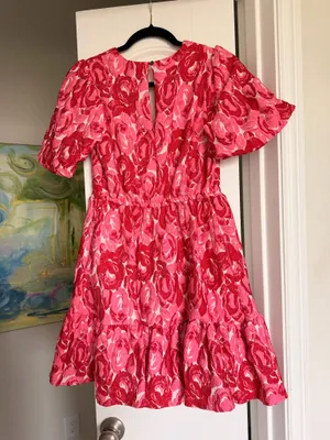 She & Sky Rose Jacquard Dress thumbnail 3