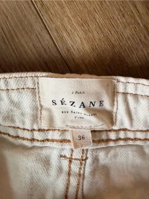 Sézane High-Waisted Button-Fly Jeans size 36 thumbnail 3