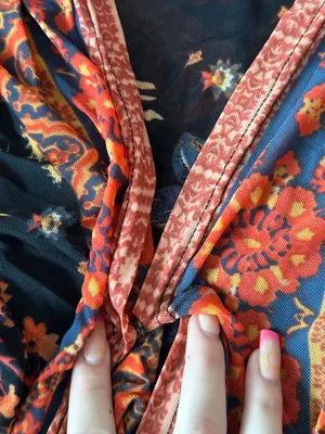 Free People Havana Black Floral Top thumbnail 4